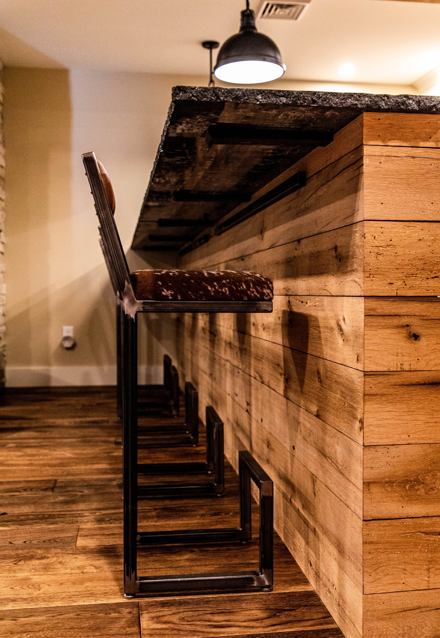 Image of a reclaimed wood kitchen